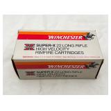500 Winchester Super-X 22 L R Rimfire Cartridges.