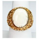 Sterling Silver Howlite Ring