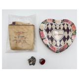 VTG Silver Cleaning Cloth, Brighton Trinket Box