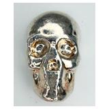 YPS 1 Troy Ounce .999 Fine Silver Skull Shape