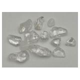 Lot of Tumbled Clear Quartz Stones