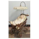 Antique Victorian "Baby Mine" Baby Doll Buggy