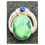 925 Turquoise & Lapis Lazuli Pendant