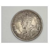 1918 British India King George V Silver Coin