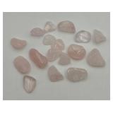 Lot of Tumbled Rose Quartz Pieces