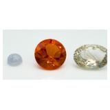3 Gemstones, Garnet, Hackmanite & Rutilated Quartz
