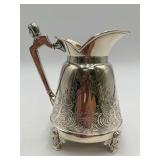 Victorian Egyptian Revival Silver-plated Pitcher
