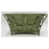 Green Metal Planter/Trashcan