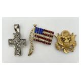 3 ï¿½For God & Countryï¿½ Jewelry Pieces