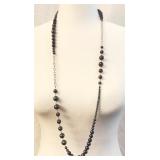 925 Deep Purple Pearl Necklace