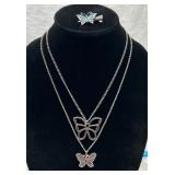 3 Little Butterfly Jewelry Pieces