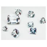 8 Aquamarine Parcel 5CT Mixed Shapes