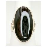 Sterling Silver Onyx Ring