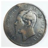 1867 Vittorio Emanuele 2 5 Centesimi Coin