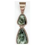 Sterling Silver Seraphinite Pendant