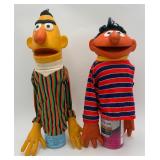 Vtg. Bert & Ernie Sesame Street Hand Puppets