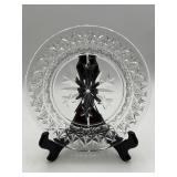 Vtg Waterford Crystal Snow Crystals Accent Plate