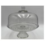 Vintage Anchor Hocking Wexford Cake Stand w/Dome