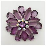 New Large Purple Flower Pin