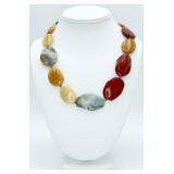 925 Multiple Natural Stone Necklace