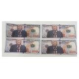 4 Donald Trump $100 Prop Bills
