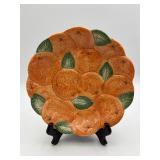 Vintage Fitz & Floyd Orange Pattern Serving Bowl