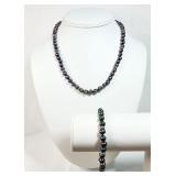 925 Pearl Necklace & Bracelet