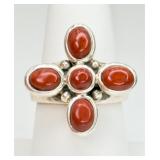 Sterling Silver Red Jasper Ring