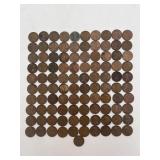 101 Vintage United States Lincoln Wheat Cent Coins