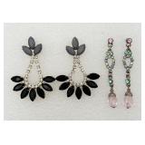 2 Pair of Very Nice Pierced Earrings