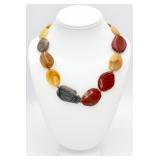 925 Multiple Natural Stone Necklace