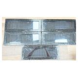 5 Black Storage Boxes