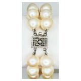 925 Freshwater Pearl 2-Strand Bracelet