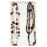 2 Sterling Silver Smoky Quartz Necklaces