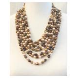925 5-Strand Pearl Necklace