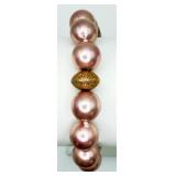 925 Pink Freshwater Freshwater Pearl Bracelet