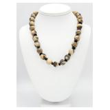 925 Jasper & Smoky Quartz Necklace