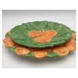 Fitz & Floyd Orange Dinner/Salad Plate Set