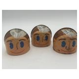 3 Vintage PET Milk Company Metal Bottle Caps