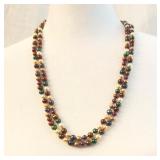 925 Multi-color Pearl Necklace