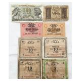 Vintage & Antique Italy Banknotes