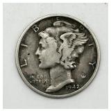 Rare Mint Error 1942 Mercury Dime/Wheat Penny