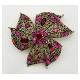 Large Vintage Fuchsia Pin