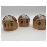 3 Vintage PET Milk Company Metal Bottle Caps