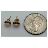 10K Gold & Opal Earrings