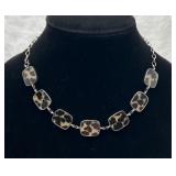 Vintage Faux Tortoise Shell Necklace