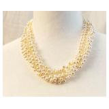 14K 3-Strand Pearl Necklace