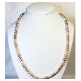 925 Champagne Pearl Necklace