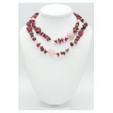 925 Multiple Natural Stone Necklace