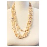 925 Pink & White Pearl Necklace